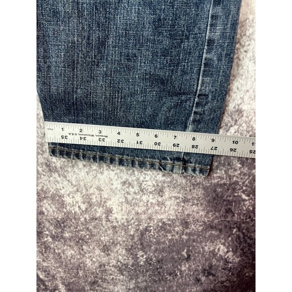 LEE Jeans Mens 40x32 Regular Straight Leg Blue Denim Vintage cowboy skater casua - Picture 7 of 11